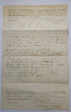 Civil War 1863 Amunition Order NG Washington-LR Evans Captain & Chief Officer
