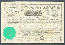Assessment Fund Bond of the Corporation of the City of New York – Fernando Wood