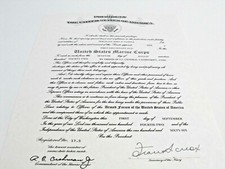 8.5 X 14" Commissioned Officer - Warrant Officer Promotion Replacemt Certificate