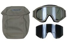 ESS Ballistic Helmet Goggles Striker Series Coyote Tan extra Lens Case Cover picture