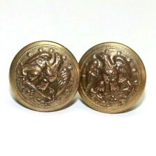 US Navy Brass Eagle and anchor dress cap screw back buttons 5/8