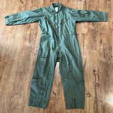 USAF Air Force Flight Suit Coveralls Sage Green 46S Short US Military CWU-27/P picture