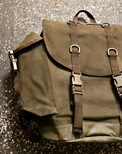 VTG Schulze Brakel German Canvas Military Field Bag Backpack  10/01  Near Mint picture