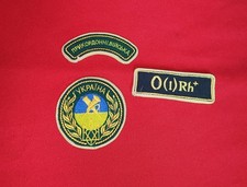 Original Post Soviet Ukrainian Border Guard Soldier or Officer Uniform 3 Patches
