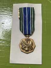 US Army Military Achievement Mini Medal and Green Blue Ribbon Octagon picture
