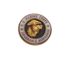 USMC LAPEL PIN U.S. MARINES LAPEL BUTTON HONORABLE DISCHARGE picture
