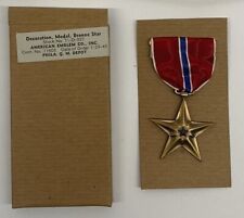 Original Bronze Star Medal In 1945 Box picture