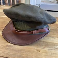 WW2 US Army Air Force Crusher Visor Hat with Named Officer - Bancroft FLIGHTER picture
