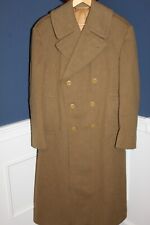 Scarce Original WW2 U.S. Army Officer's OD Wool Full Length Overcoat, 1942 d. picture