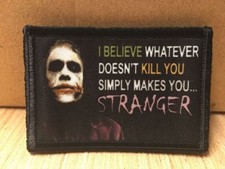 The Joker Morale Patch STRANGE Tactical Military USA Hook Badge Army Flag