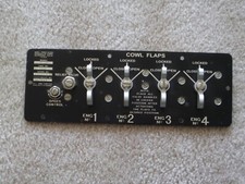 WWII B-17 MUSEUM QUALITY REPRODUCTION COWL FLAP VALVE CONTROL PLATE