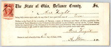 Civil War Farmer Township, OH Defiance 1864 Bounty Receipt - Airs Knight* picture
