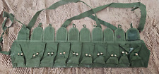 GENUINE ORIGINAL CHINESE MILITARY SKS TYPE 56 CHEST-RIG BANDOLIER POUCH 1976 NOS picture