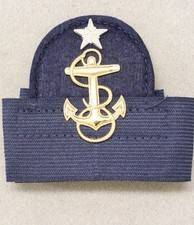 Naval Cap Badge 842: Coast Guard Academy Cadet - 2 piece metal with band