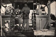 Rare  A Mobile Machine shop Lithograph WWII Era Army USA Vintage 5x8 picture
