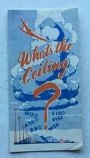 Korean War Era 1951 Brochure What's the Ceiling US Weather Bureau Poster Request
