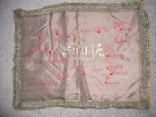 Rare WW2 US Soldier GI Souvenir 1944 Embroidered Map of Sicily Italy picture