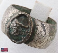 TANKMANs Ring TANK Wehrmacht PANZER Soldiers AMULET Jewelry GERMAN WWII ww2 ARMY picture