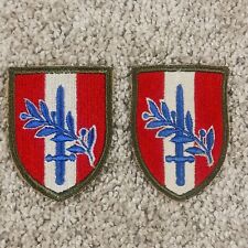 Vintage Austria Occupation Patches WWII Original Full Color OD Green Border picture