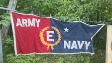 Army Navy E Award Banner Flag 2nd Award Production