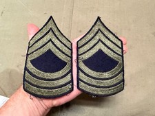 ORIGINAL WWII US ARMY TECHNICAL MASTER SERGEANT SLEEVE RANK CHEVRONS-WOOL