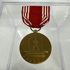 WWII Good Conduct Medal Red Ribbon Efficiency Honor picture