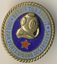 Soviet Russian Germany red Medal Star Badge Order DDR Diver Qualification (2158)