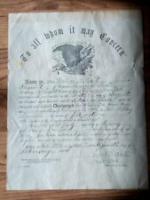 Civil War Discharge Papers NY 8th Heavy Artillery for promotion - KIA Col. Bates picture