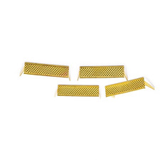 (4) East German GDR NVA Military Army Metal Gold Uniform Rank Bars Pins insignia