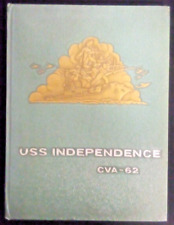 VTG 1959 USS INDEPENDENCE CVA-62 MEDITERRANEAN TOUR CRUISE BOOK NAVY MILITARY picture