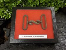 Rare Vintage Antique Civil War Relic Confederate Snake Buckle Free Display Case picture