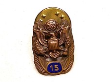 Vintage US Federal Government 15 Year Service Award Eagle Lapel Pin LS