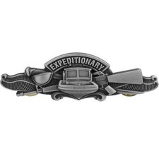 Navy Badge Regulation size Expeditionary Warfare Specialist Enlisted Oxidized