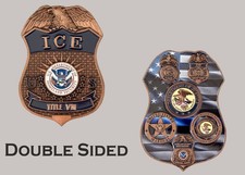 ICE Title VIII US Department Badge Shape Challenge Coin J#44