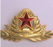 Original Chinese ARMY PLA Honor guards hat badge