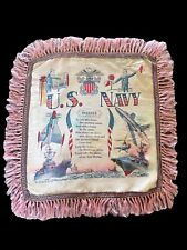 VINTAGE WW2 U.S. Navy MILITARY SWEETHEART, MOTHER PILLOWCASE A picture