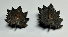 Pair of Canadian Army 166 Btn. (Queen’s Own Rifles of Canada) CEF Badges picture