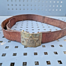 WW2 M46 Leather Soviet Soldier Sergant belt badge Junior staff NKVD MVD