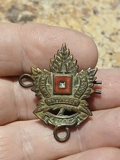Rare WW1 11th Canadian Railway Troops Badge Ships Free