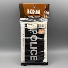 Blackhawk Police Patch 3x8.5 Tactical Uniform Hook Loop Backing Black NOS