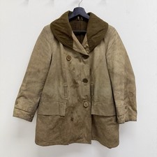Original WWII Mackinaw Jeep Coat Canvas W Liner Very Nice Distressed Patina