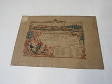 c.1861 Civil War Certificate/Receipt Donation Muslin Cloth Wounded Soldiers