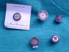Lot 5 U S Federal Service Pins National Guard Ret. Air Force Selective Service +