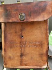 Vintage Leather WW2 Signal Corps Bag picture