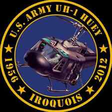 ARMY UH-1 HUEY TRIBUTE 1956 IROQUOIS 2012 ROUND VINYL DIE CUT STICKER DECAL picture
