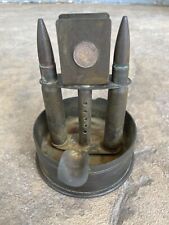 Original WWII Vintage Trench Art Cigarette Cigar Smoker’s Ashtray 1944 picture