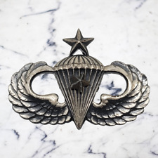 World War 2 Sterling Silver Senior GI Jump Wings picture