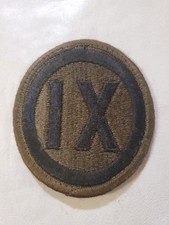 Vintage U.S. Army IX Corps (9th Corps) subdued