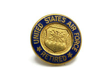 United States Air Force Pin Retired Blue & Gold Tone picture