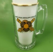 ARMY Fort Sill OK 428th Field Artillery Brigade Glass Stein Tankard LG Vintage picture